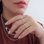 Anel X Minimalista Prata 925
