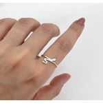 Anel Serpente Minimalist Prata 925