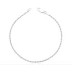 Pulseira Cordão Baiano 2mm Prata 925
