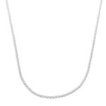 Colar Corrente Diamantada Aurora 45cm 1mm Prata 925