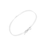 Bracelete Liso Fechado 3mm Prata 925