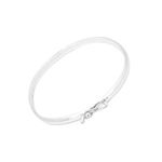 Bracelete Abaulado Fechado 4mm Prata 925