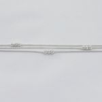 Pulseira Corrente Pipoca Tripla Prata 925