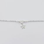 Pulseira Coração Pingente Estrela Prata 925