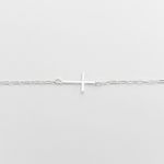 Pulseira Cruz Lisa Prata 925