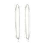 Argola Oval 5,2cm Prata 925