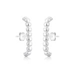 Brinco Ear Cuff Esferas Prata 925 