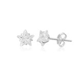 Brinco Ponto de Luz Estrela 6mm Prata 925
