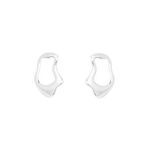 Brinco Orgânico Ondulado 1,9cm Prata 925