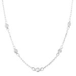 Choker Zircônias Cristais Prata 925