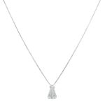 Gargantilha Nossa Senhora Cristal 1,2cm Prata 925