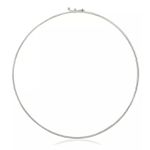 Choker Aro Liso Fio Redondo Prata 925