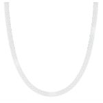 Colar Malha Esteira 6mm 45cm Prata 925