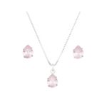 Conjunto Gota Color Prata 925