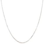 Colar Corrente Esteira Marina 2mm 45cm Prata 925