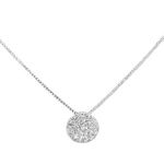 Colar Pingente Chuveiro Cristal Prata 925