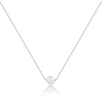 Colar Esfera Única 6mm Prata 925