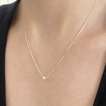 Colar Esfera Única 6mm Prata 925