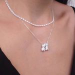 Pingente Filhos Cravejados Prata 925