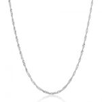 Corrente Singapura 1,5mm 45cm Prata 925