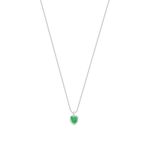 Colar Ponto de Luz Coração 4mm Color Prata 925