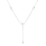 Colar Gravatinha com ZIrcônias Prata 925