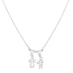 Colar 2 Filhos Personalizado Prata 925