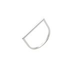 Anel Minimalista Liso Prata 925