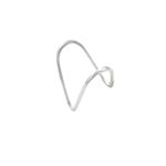 Anel Minimalista Curvado Prata 925