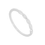Anel Ondulado Minimalista Prata 925