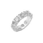 Anel Zirconias 5mm Prata 925