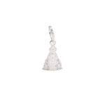 Berloque Nossa Senhora Cravejada 1,5cm Prata 925