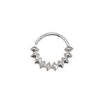 Piercing de Furo Spikes Prata 925