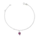 Pulseira Coração Zircônia Prata 925