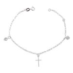 Pulseira Cruz Zirconias Prata 925