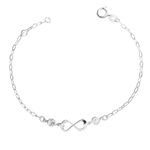 Pulseira Infinito Zirconias Prata 925