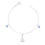 Pulseira Nossa Senhora Aparecida Zircônias Prata 925