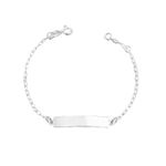Pulseira Plaquinha Infantil Prata 925