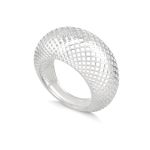 Anel Tela Abaulado Prata 925