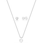 Conjunto Zircônia Prata 925