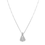 Colar Nossa Senhora Cravejada 1,2cm 40cm Prata 925