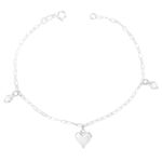 Pulseira Corações II Zircônia Color Prata 925