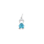 Pingente Filhos Pedra Color Prata 925