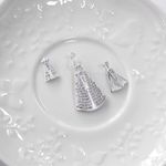 Pingente Nossa Senhora Aparecida 3cm Cravejada Prata 925