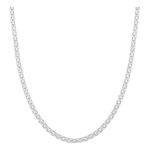 Colar Esteira Malha Laminada 40cm 2mm Prata 925 