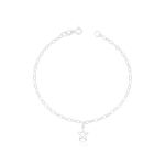 Pulseira Pingente Estrela Vazada Prata 925