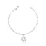 Pulseira Medalha São Bento Prata 925