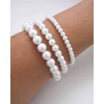 Pulseira Pérolas 4mm Prata 925