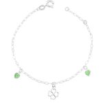 Pulseira Trevo Zirconias Prata 925