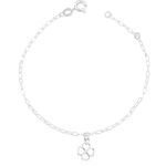 Pulseira Trevo Liso Prata 925